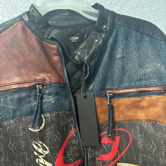 Daytona Zip Off Sleeve Moto Jacket Jaded London - Picture 2 of 3